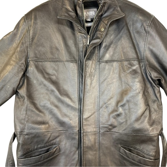 Wilsons Leather Company Thinsulate Lined Leather Coat Size Large - Picture 8 of 9